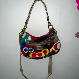 coach rainbow purse